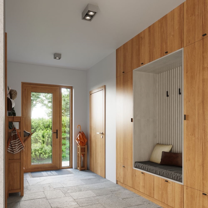 Потолочный светильник QUATRO AR111 1xGU10/40W/230V бетон