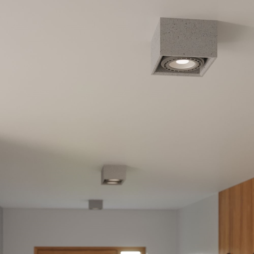 Стельовий світильник QUATRO AR111 1xGU10/40W/230V бетон