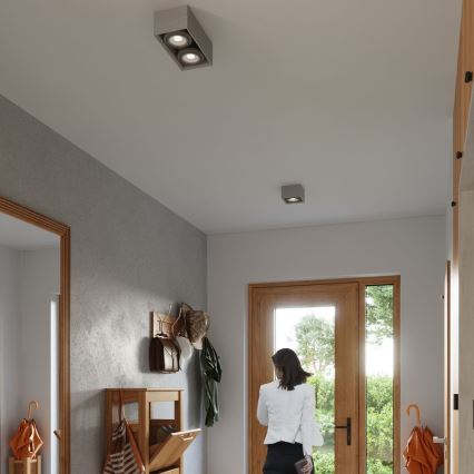 Стельовий світильник QUATRO AR111 2xGU10/40W/230V бетон