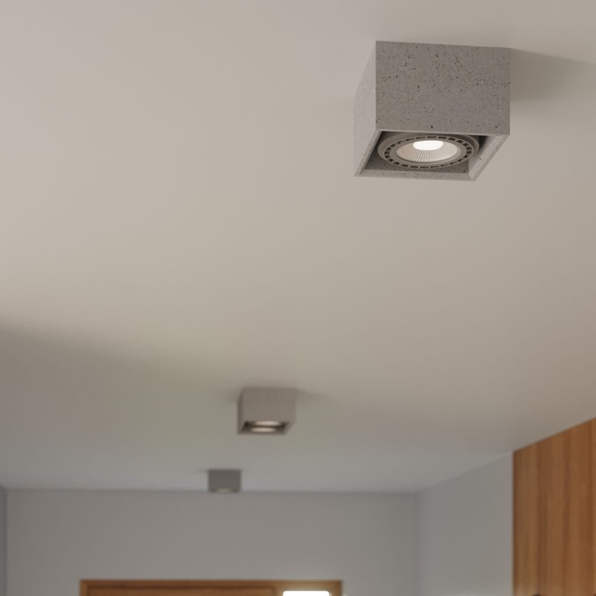 Стельовий світильник QUATRO AR111 2xGU10/40W/230V бетон