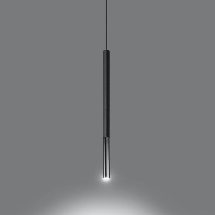 Подвесная люстра MOSAIC 1xG9/12W/230V черный/блестящий хром