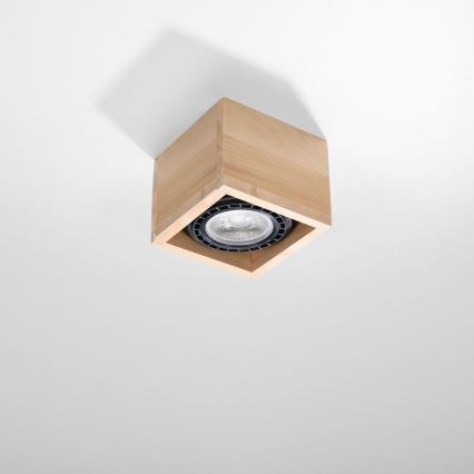 Стельовий світильник QUATRO AR111 1xGU10/40W/230V бук