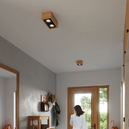 Стельовий світильник QUATRO AR111 2xGU10/40W/230V бук