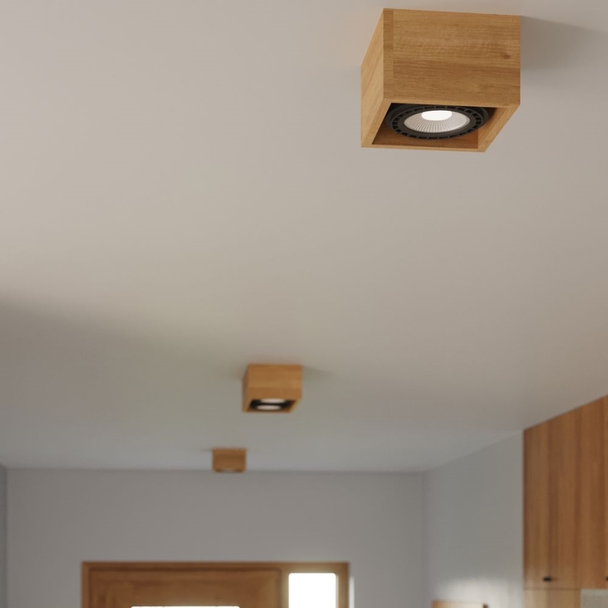 Стельовий світильник QUATRO AR111 2xGU10/40W/230V бук