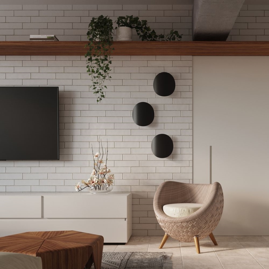 Настінний світильник SENSES 2xG9/40W/230V чорний