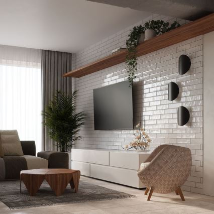 Настінний світильник SENSES 2xG9/40W/230V чорний