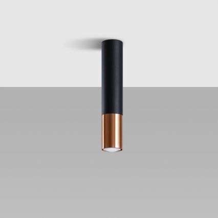 Точечный светильник LOOPEZ 1xGU10/10W/230V черный/медный