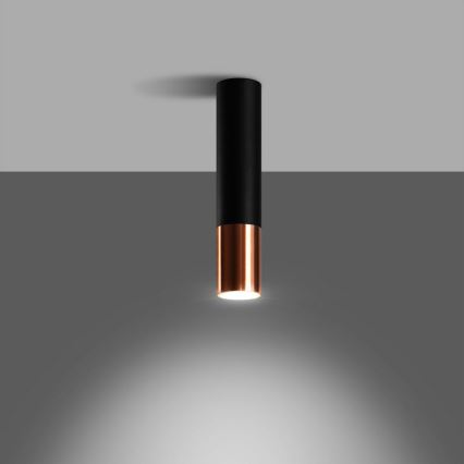 Точечный светильник LOOPEZ 1xGU10/10W/230V черный/медный