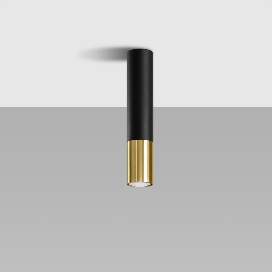 Точечный светильник LOOPEZ 1xGU10/10W/230V черный/золотистый