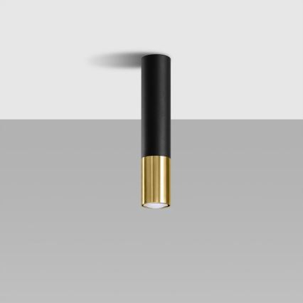 Точковий світильник LOOPEZ 1xGU10/10W/230V чорний/золотий