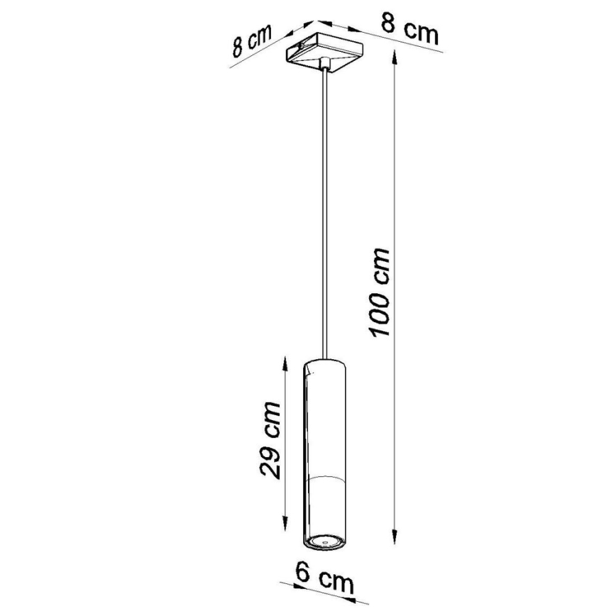 Люстра на тросе LOOPEZ 1xGU10/40W/230V черная/золотая