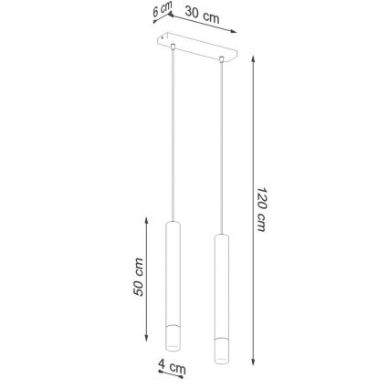 Люстра на тросе VIZIER 2xG9/40W/230V белая