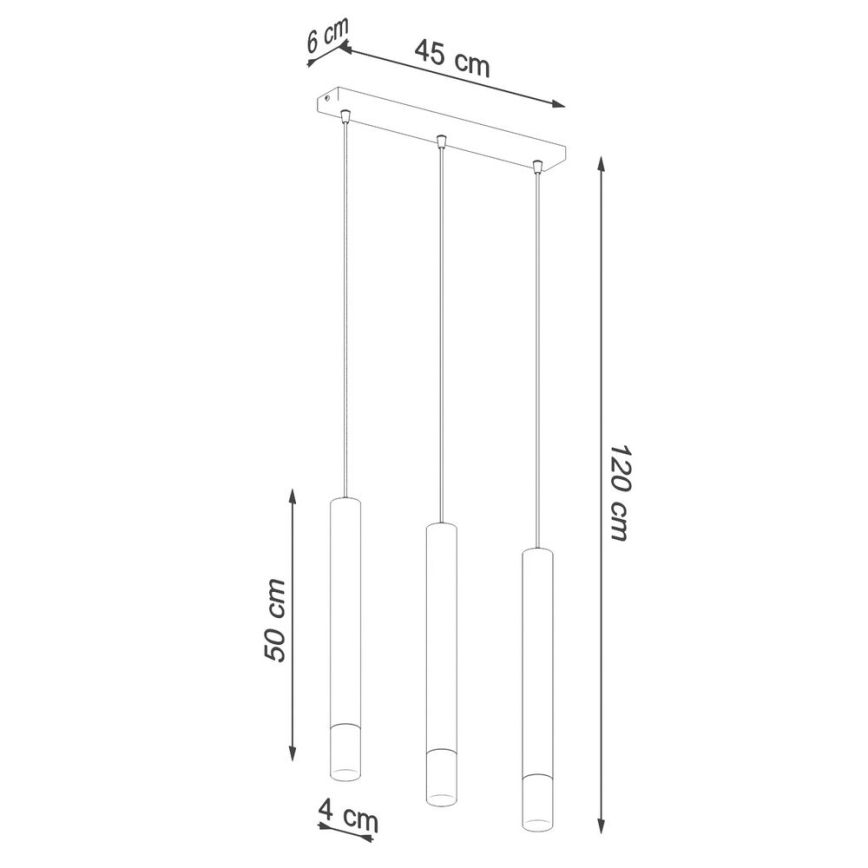 Люстра на тросе VIZIER 3xG9/40W/230V белая