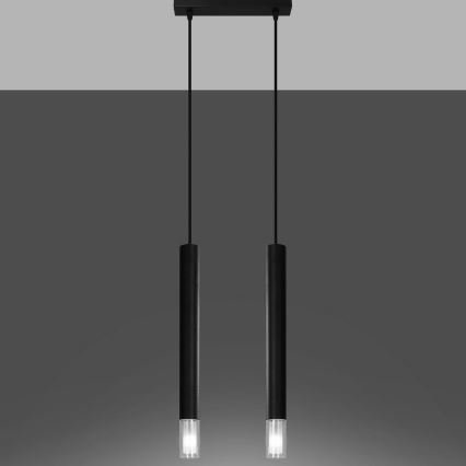 Люстра на тросе VIZIER 2xG9/40W/230V черная