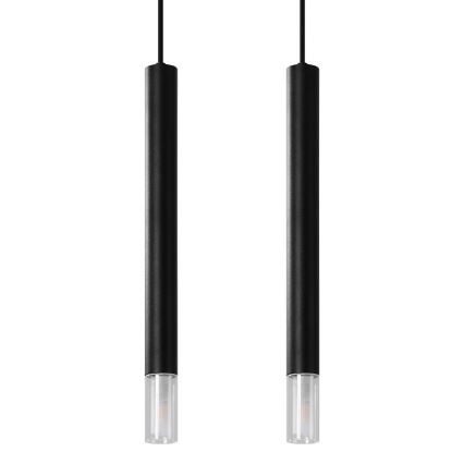 Підвісна люстра VIZIER 2xG9/40W/230V чорний