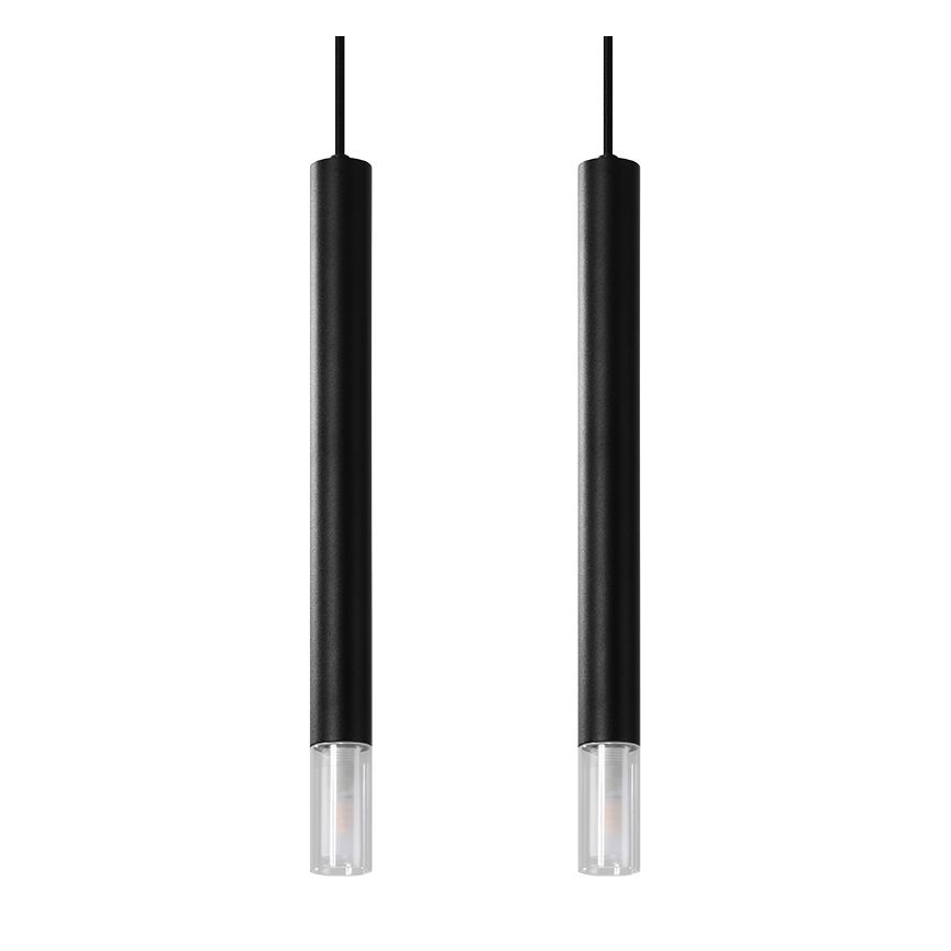 Підвісна люстра VIZIER 2xG9/40W/230V чорний
