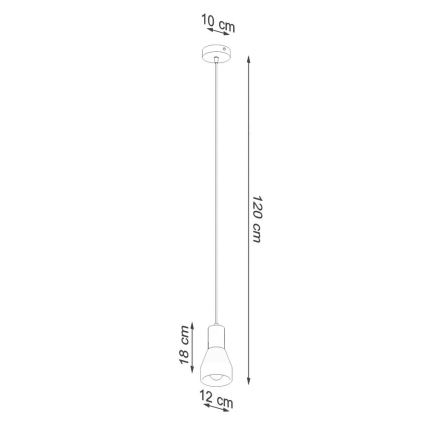 Підвісна люстра QUBIC 1xE27/60W/230V бетон/береза/бук/чорний