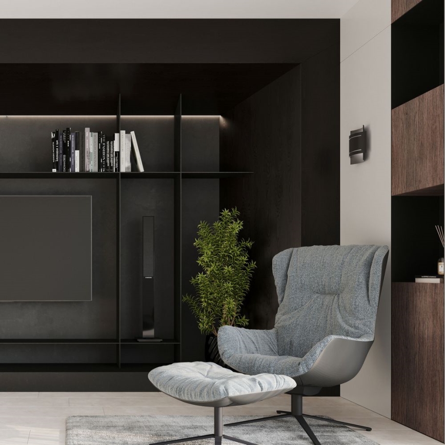 Настінний світильник HESTIA 1xG9/40W/230V чорний