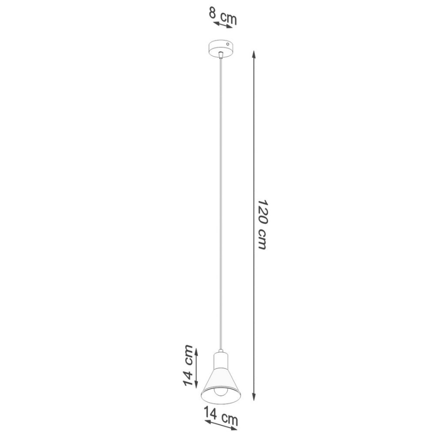 Люстра на тросе TALEJA 1xE27/60W/230V белая