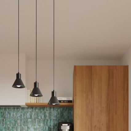 Люстра на тросе TALEJA 3xE27/60W/230V черная