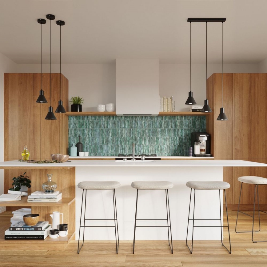 Підвісна люстра TALEJA 3xE27/60W/230V чорний