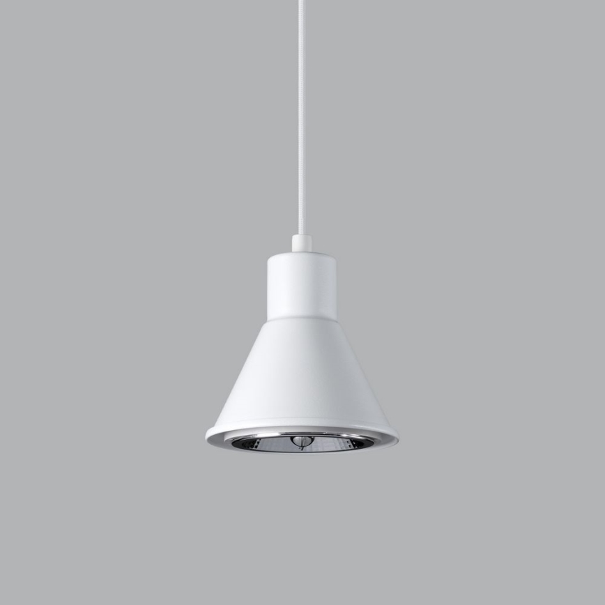 Підвісна люстра TAZILA 1xES111/60W/230V білий