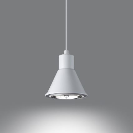Підвісна люстра TAZILA 1xES111/60W/230V білий