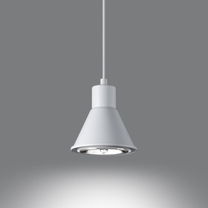 Підвісна люстра TAZILA 1xES111/60W/230V білий