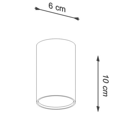 Точечный светильник LAGOS 1xGU10/10W/230V 10 см белый
