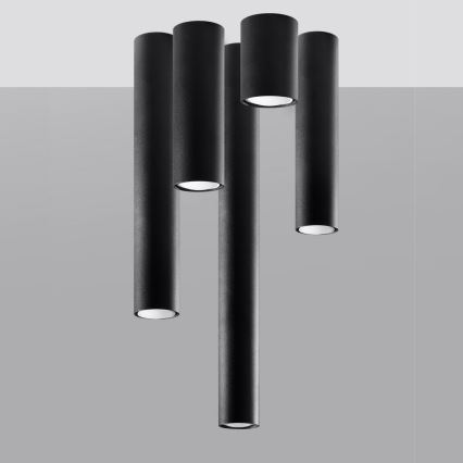 Точечный светильник LAGOS 1xGU10/10W/230V 20 см черный