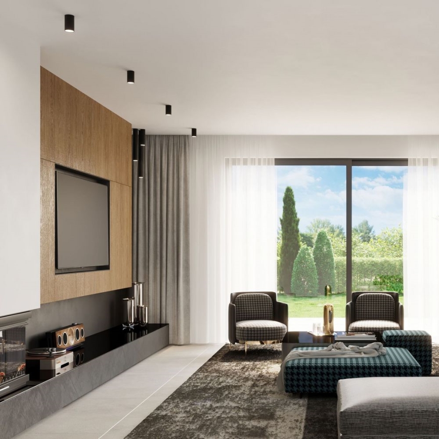 Точковий світильник LAGOS 1xGU10/10W/230V 20 см чорний