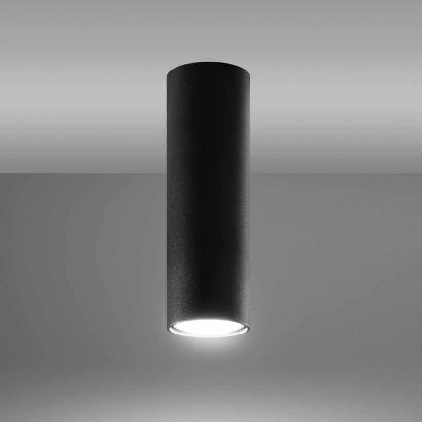Точковий світильник LAGOS 1xGU10/10W/230V 20 см чорний