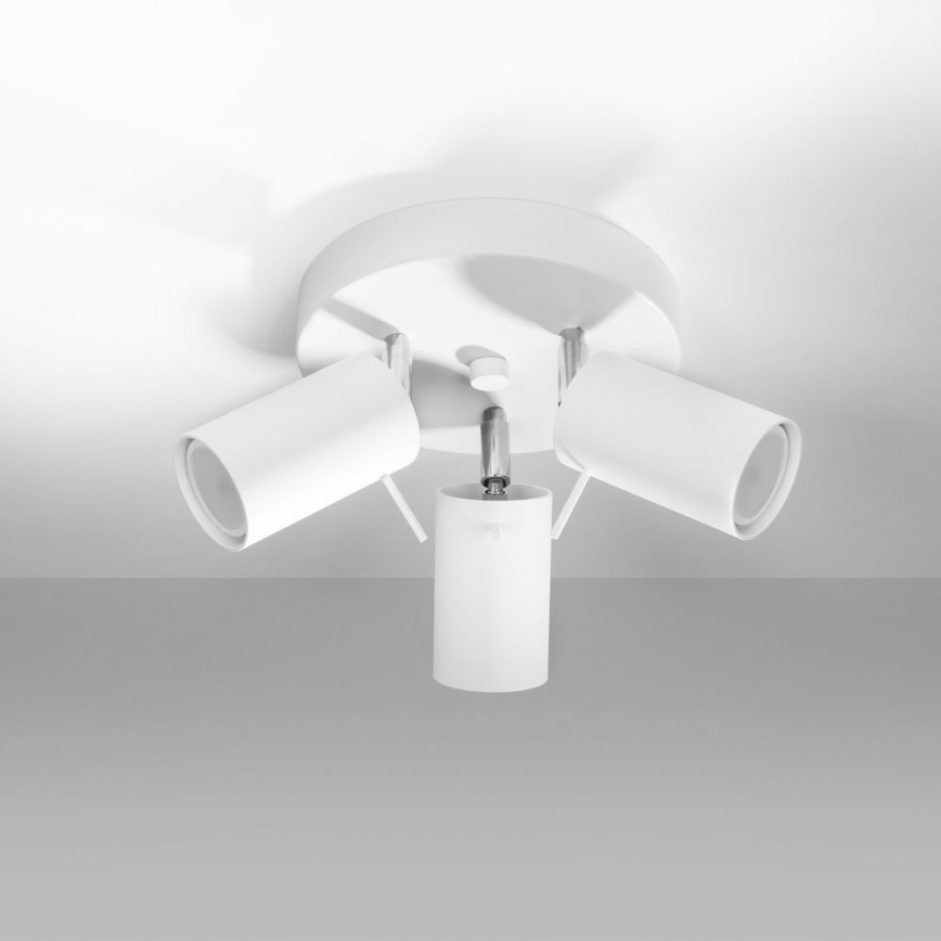 Точечный светильник RING 3xGU10/10W/230V белый