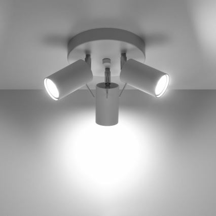 Точечный светильник RING 3xGU10/10W/230V белый