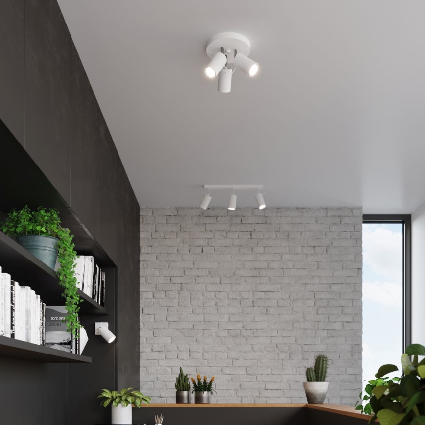 Точковий світильник RING 3xGU10/10W/230V білий