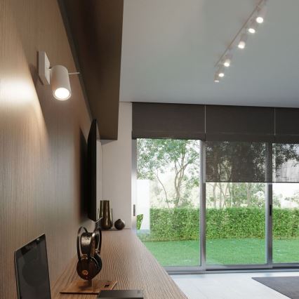 Настенный точечный светильник RING 1xGU10/10W/230V белый