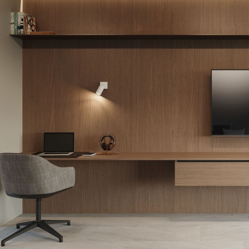 Настінний точковий світильник RING 1xGU10/10W/230V білий