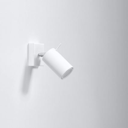 Настінний точковий світильник RING 1xGU10/10W/230V білий