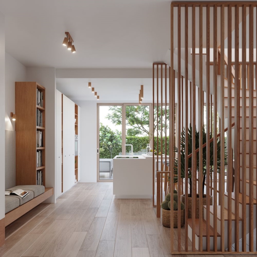 Точковий світильник ZEKE 2xGU10/40W/230V дуб