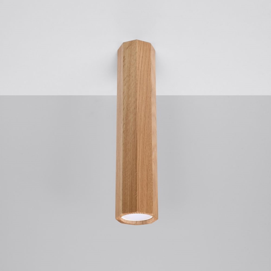 Точковий світильник ZEKE 1xGU10/40W/230V 30 см дуб