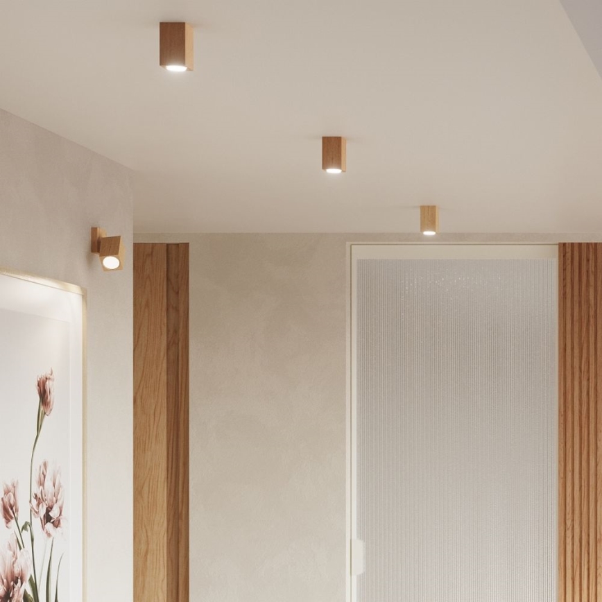 Настінний точковий світильник KEKE 1xGU10/40W/230V дуб