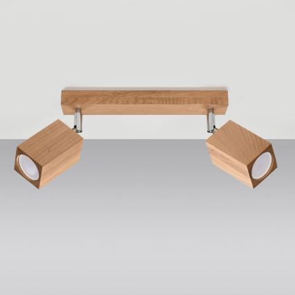 Точковий світильник KEKE 2xGU10/40W/230V дуб