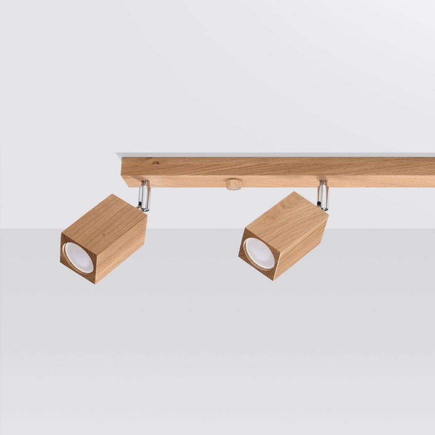 Точечный светильник KEKE 4xGU10/40W/230V дуб