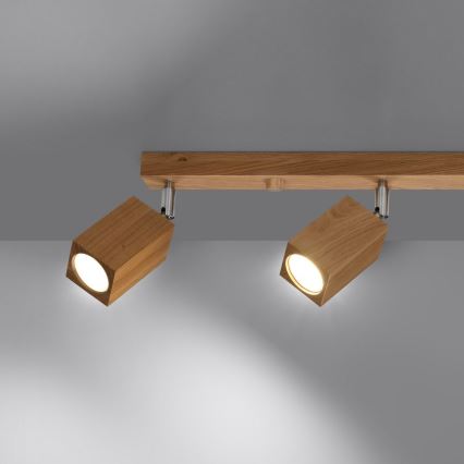 Точковий світильник KEKE 4xGU10/40W/230V дуб