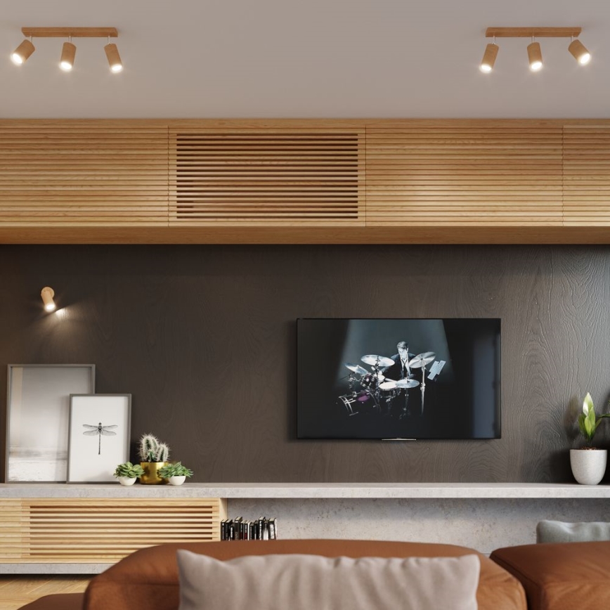 Точковий світильник BERG 4xGU10/40W/230V бук