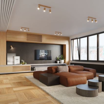 Точковий світильник BERG 4xGU10/40W/230V бук