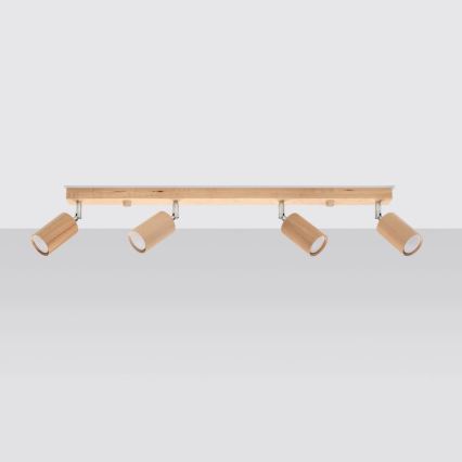 Точковий світильник BERG 4xGU10/40W/230V бук