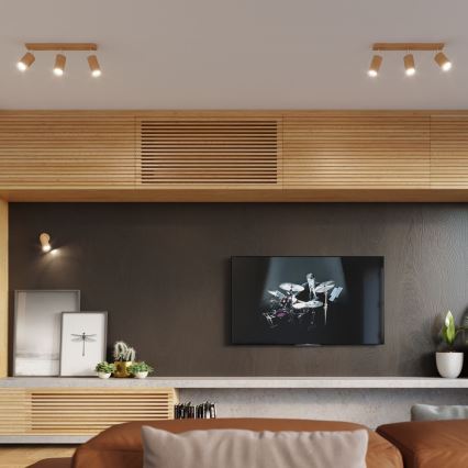 Точковий світильник BERG 6xGU10/40W/230V бук