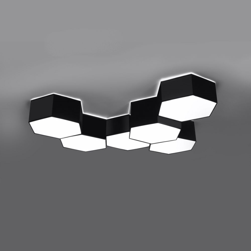 Стельовий світильник SUNDE 2xE27/60W/230V 11,5 см чорний