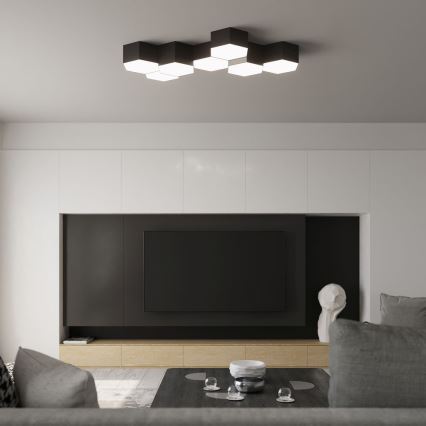 Стельовий світильник SUNDE 2xE27/60W/230V 11,5 см чорний
